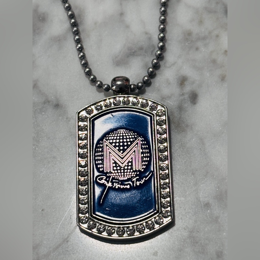 MADONNA 2006 “Confessions Tour” Dog Tag & Chain Rare Collectible